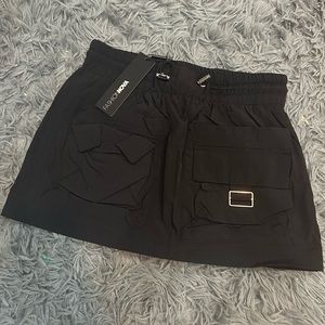 Cargo mini low rise skirt